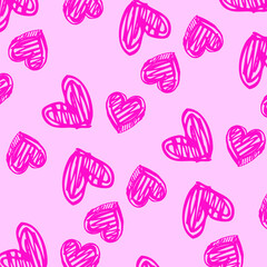 Hearts pattern background, for wrapping paper, greeting cards, posters, invitation, wedding and Valentines cards.