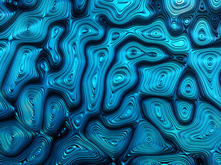 3D abstract matallic  blue background