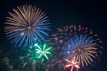 Japanisches Feuerwerk in Düsseldorf