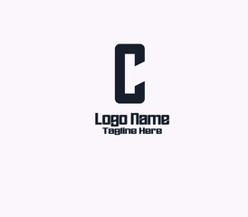 Obraz premium C letter logo vector design art