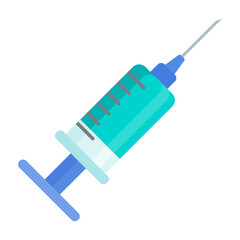 Syringe and dose of vaccine icon. Protect people from the coronavirus