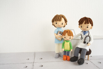 あみぐるみ人形　医療と生活