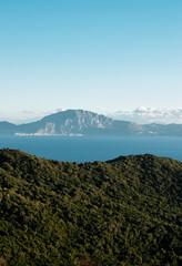 views of africa from spain, strait of Gibraltar. The photo is taken from only 14 kilometers apart