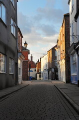 narrow street in the old town. Boston Lincolnshire