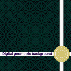 Seamless Pattern With Abstract Geometric Style. Repeating Sample Figure And Line. Vector illustration.