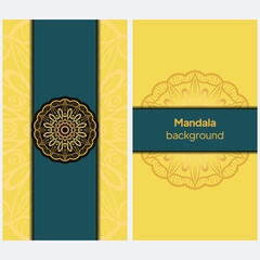 Luxury mandala background with arabesque pattern a for Wedding card, book cover. Vector illustration