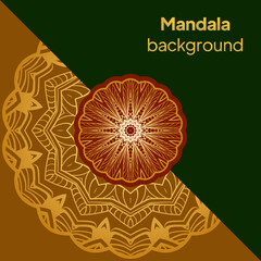 Mandala , tribal vintage background. Vector illustration