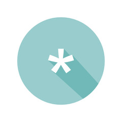 Fototapeta premium asterisk symbol icon vector