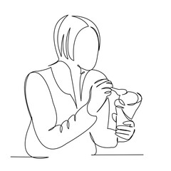 woman eating ice cream cone