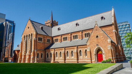 Fototapeta na wymiar St George's Cathedral in Perth, Australia