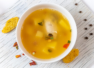 light morning soup of the day 