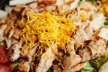 Egg Chicken Breast Salad and Sauce