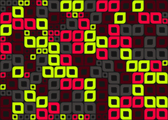 Abstract Geometric Pattern generative computational art illustration