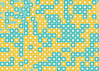 Fototapeta premium Abstract Geometric Pattern generative computational art illustration