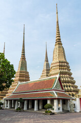 Fototapeta premium Medicine pavilion in Wat Pho temple complex, Bangkok, Thailand