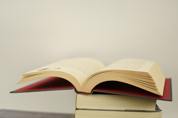stack of books on white background literture libary