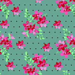 Flower background.  Liberty style. fabric, covers, manufacturing, wallpapers, print, gift wrap.