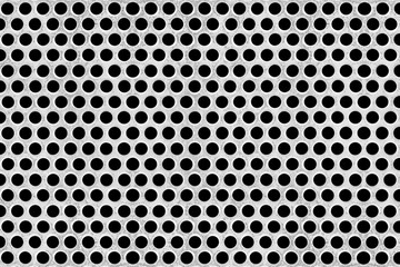 Seamless gray old metal grid pattern background