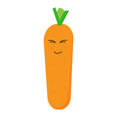 carrot icon cartoon on white background vector.