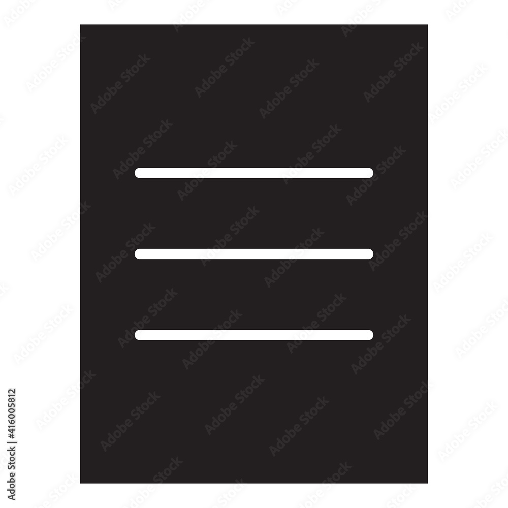Poster file and document paper icon on white background vector. .