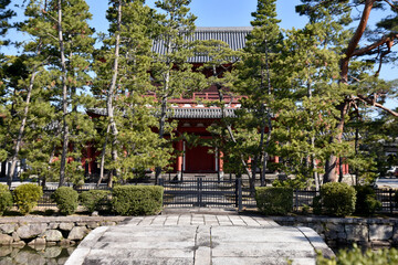 Fototapeta premium 妙心寺 三門 京都市