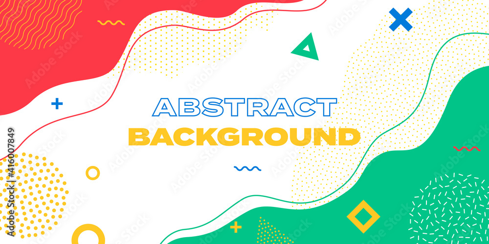Poster Pattern background. Vector abstract pattern texture. Color wave template presentation design with color line and dots.