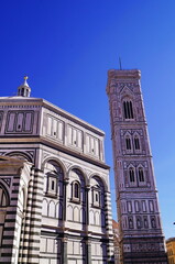 Fototapeta premium Baptistery and Giotto's bell tower in Florence, Italy