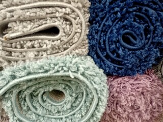 Samples of carpet. Carpets for the home.