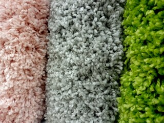 Samples of carpet. Carpets for the home.
