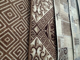 Samples of carpet. Carpets for the home.