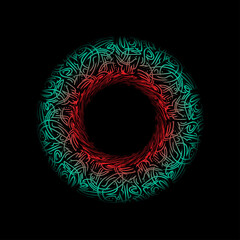 Persian circle gradient wallpaper