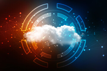 2d illustration abstract cloud background
