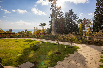 Yalta, Crimea, November 26, 2020, Massandra Palace