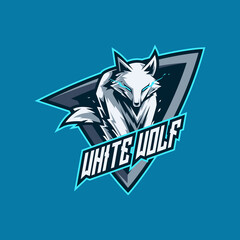white wolf esport and gaming logo © KIXCKCORE