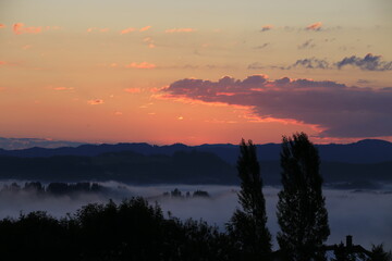 Obraz premium sunset in the mountains