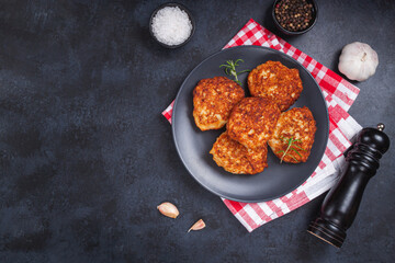 Juicy meat cutlets
