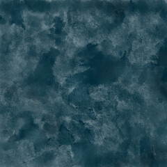 Deep blue digital painted grunge texture or background with grain elements. Image with place for text. Template for design