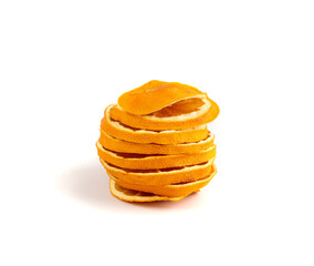 Dried Slices of Orange and Blood Orange Isolated