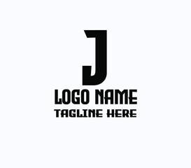 J logo design Vector Art