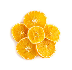 Dried Slices of Orange and Blood Orange Isolated