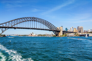Fototapeta premium Sydney Harbor Bridge. Boat trip