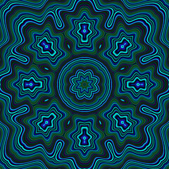 Turquoise Seamless Repeating Pattern Tile