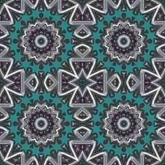 Teal Seamless Repeating Pattern Tile