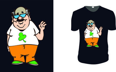 Funny Irish T-Shirt. st patrick's Day t shirt design template, st patrick's Day poster, Ireland celebration festival irish and lucky theme Vector illustration, Typography, Patrick's day vector.