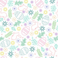 Seamless pattern on the theme of Easter