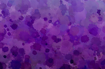 インクのしみのある紫の壁、グランジ