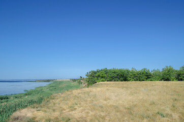 Steppe on the banks of the Volga