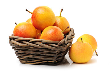 nanguo pear on white background
