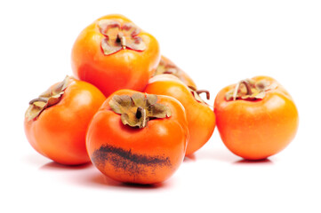 persimmon on a white background