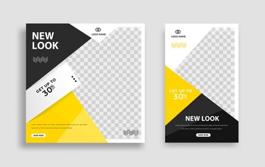 Modern Social Media banner template can be edited. Anyone can use this design easily. Promotional web banners for social media. Elegant sale and discount promo - Vector. 